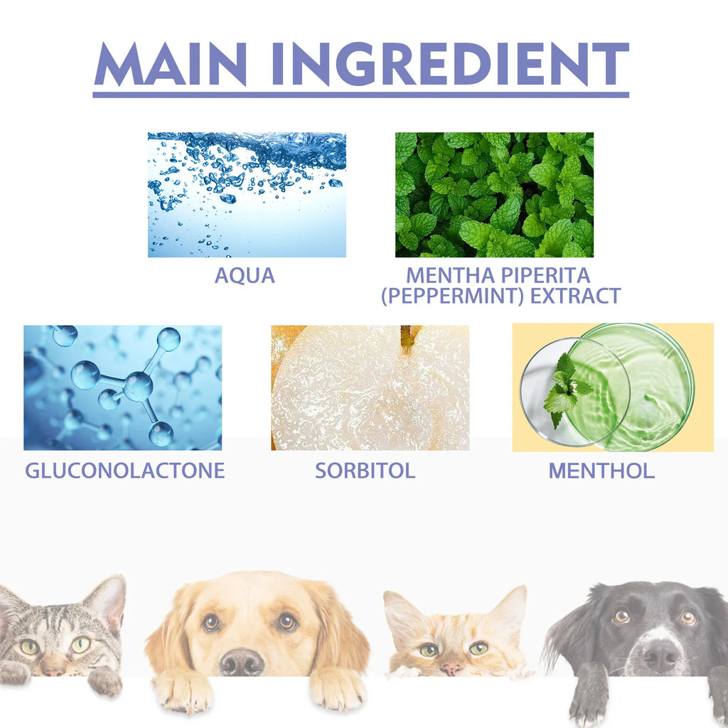 4-Piece Pet Oral Care Spray