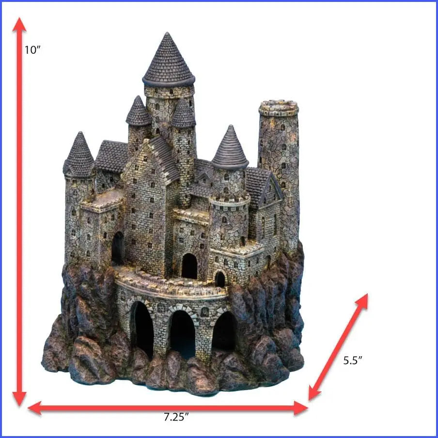 Large Wizard Castle Aquarium Decor