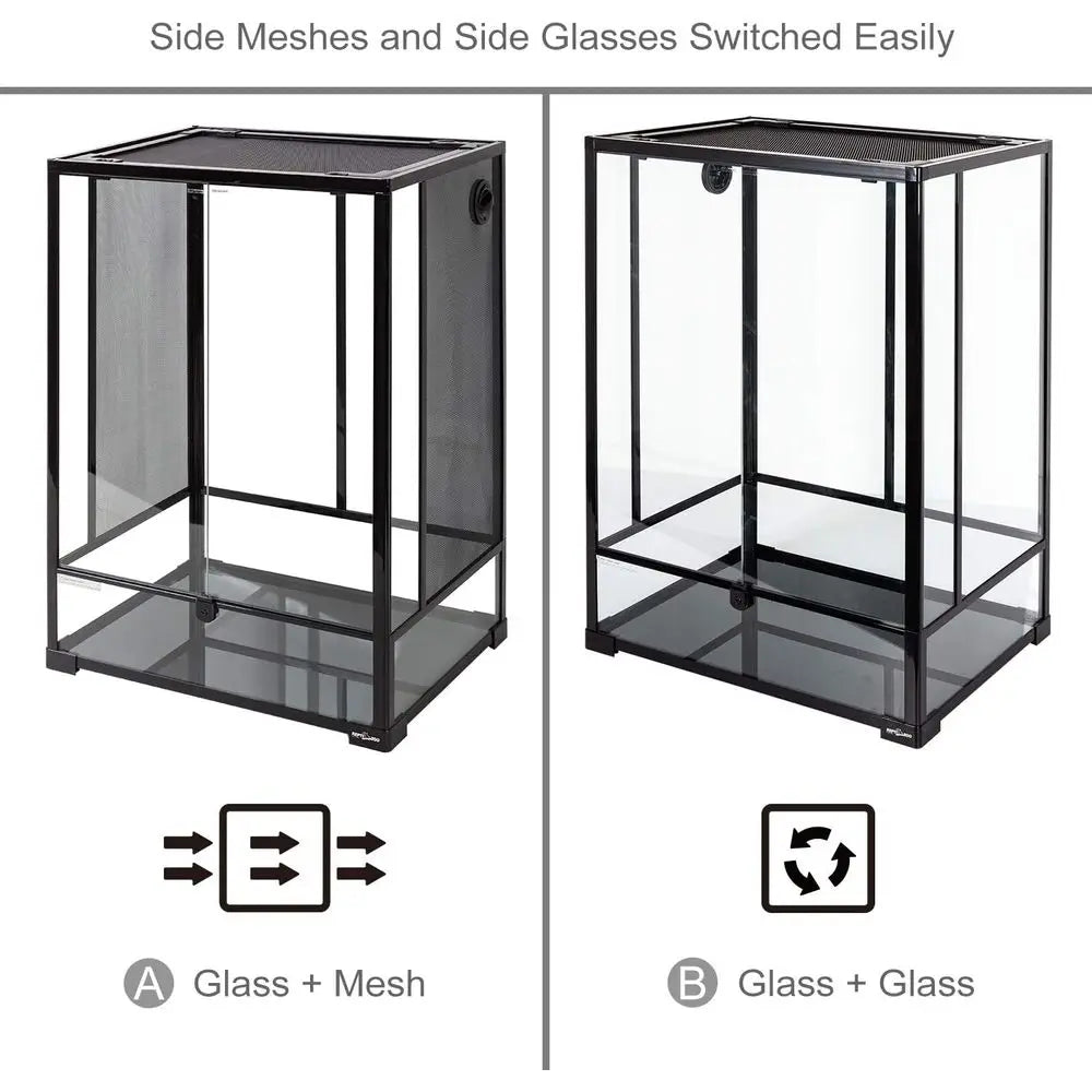 Tall Glass Reptile Terrarium