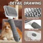 Self-Cleaning Pet Grooming Brush