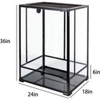 Tall Glass Reptile Terrarium