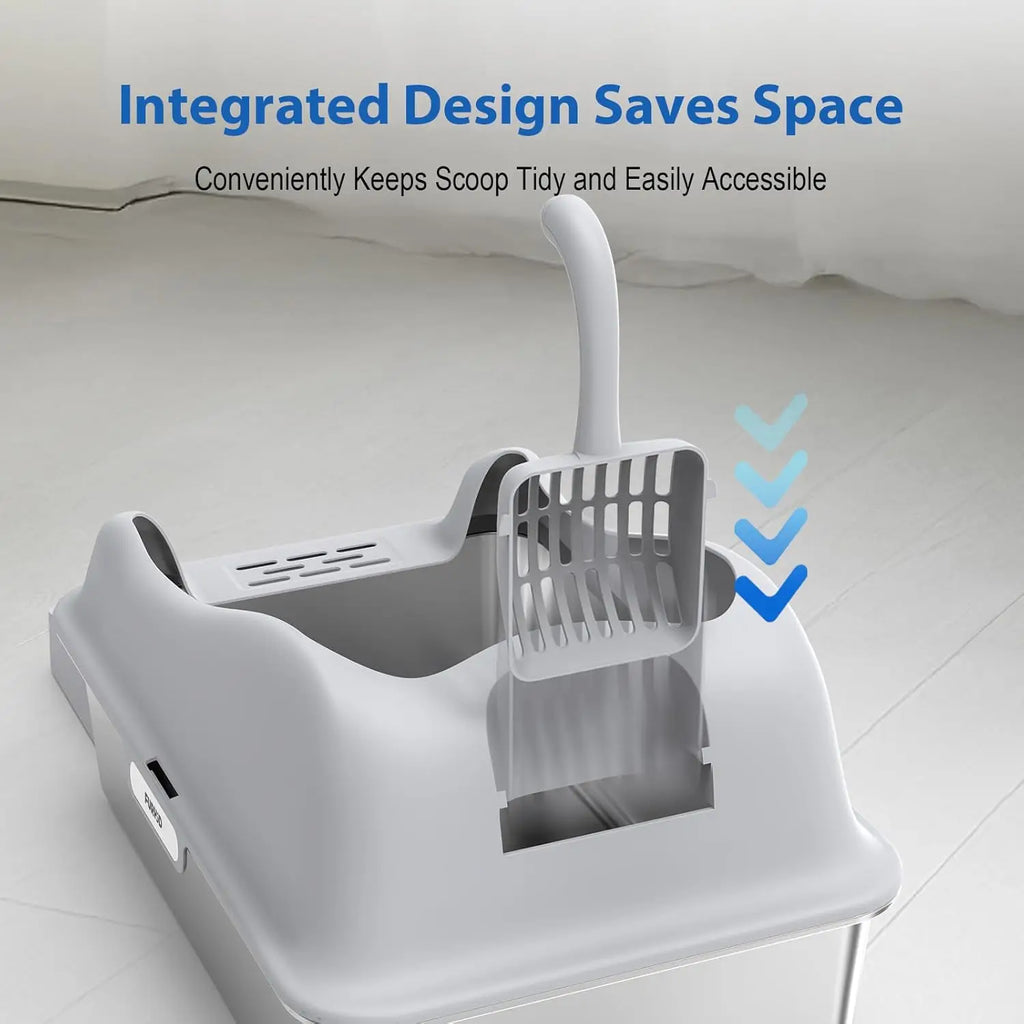 XL Stainless Steel Cat Litter Box