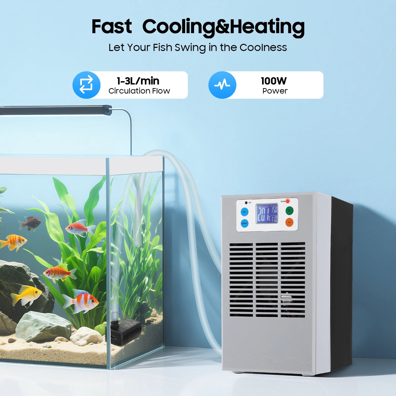 100W Fish Tank Cooling Heating Machine