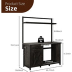 Oak Heavy-Duty 55-75 Gallon Aquarium Stand