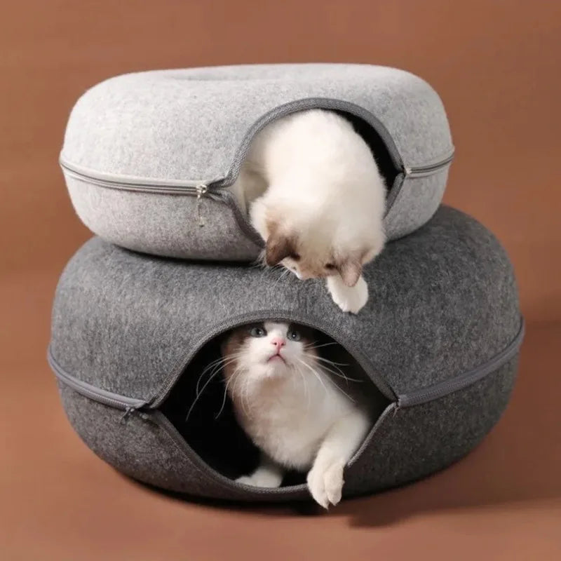 2 in 1 Tunnel for Cats Bed