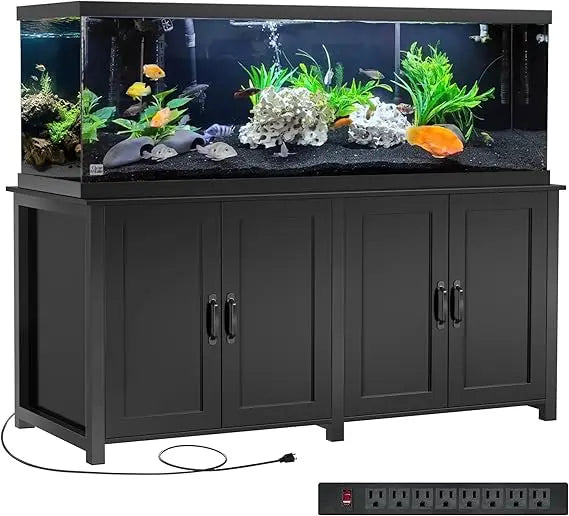 100-150 Gallon Fish Tank Stand, 120 Gallon Tank Stand with 60*24 Tabletop Fits 100/120/150 Volumns Aquariums, 2200LBS Capacity