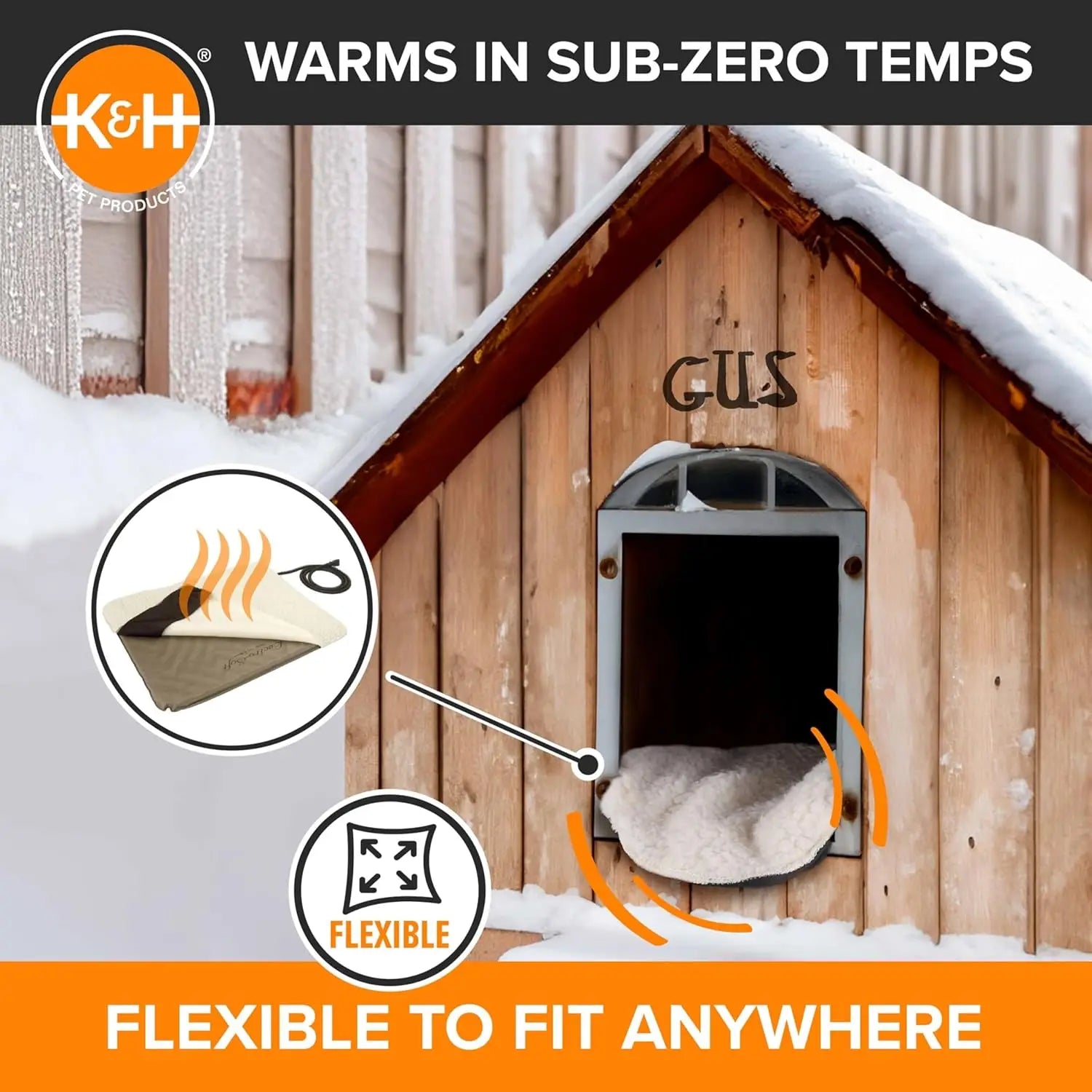 Orthopedic Heated Pet Bed