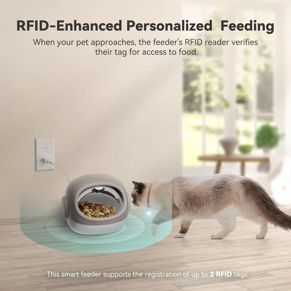 Upgraded RFID Cat Feeder with Collar Sensor