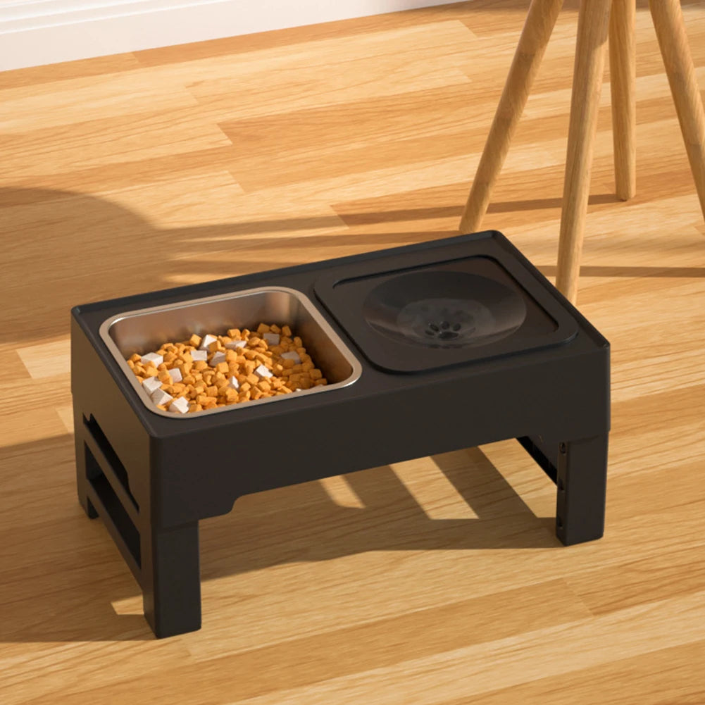Dog Food Slow Feeder, Water Bowl