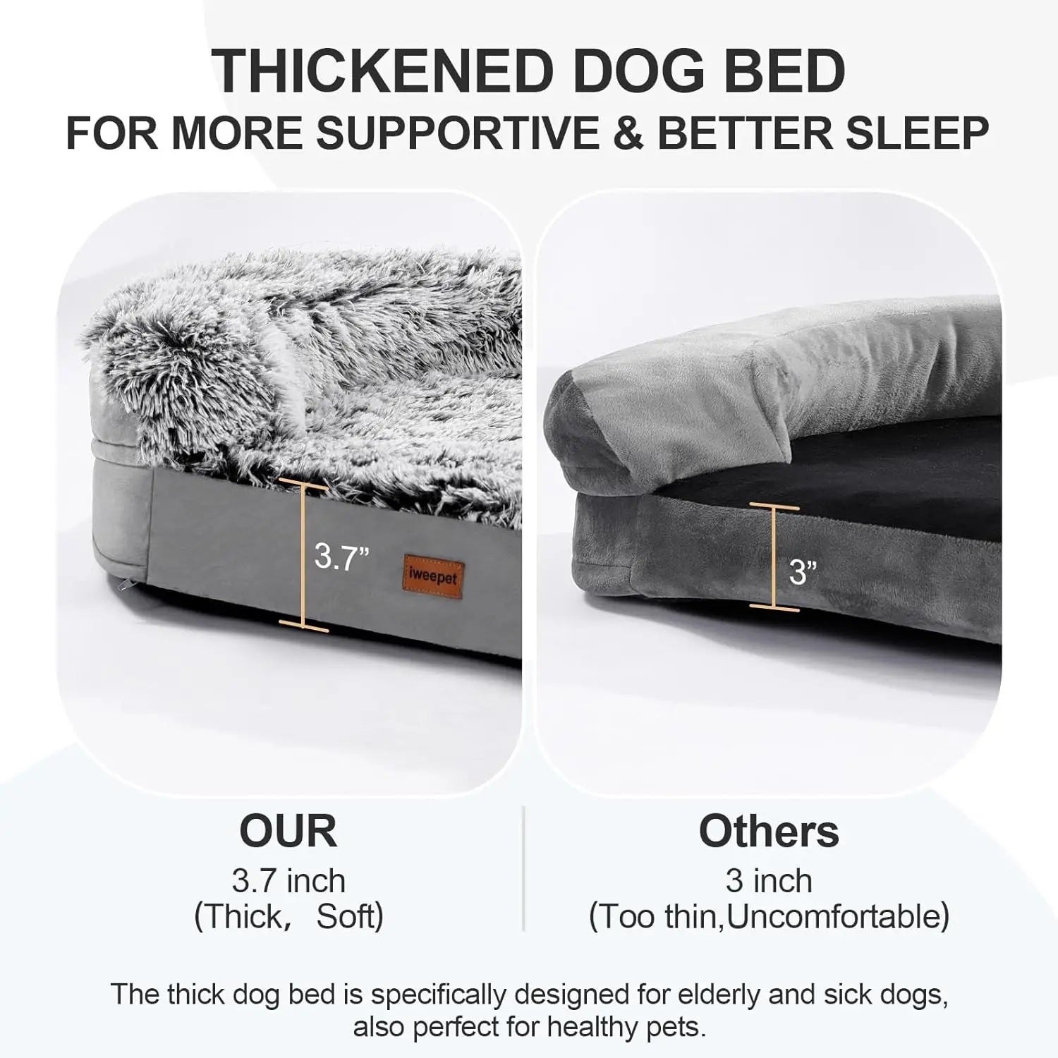 Thickened Orthopedic Dog Beds for Extra Large Dogs