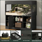 Black Reptile Enclosure with Stand
