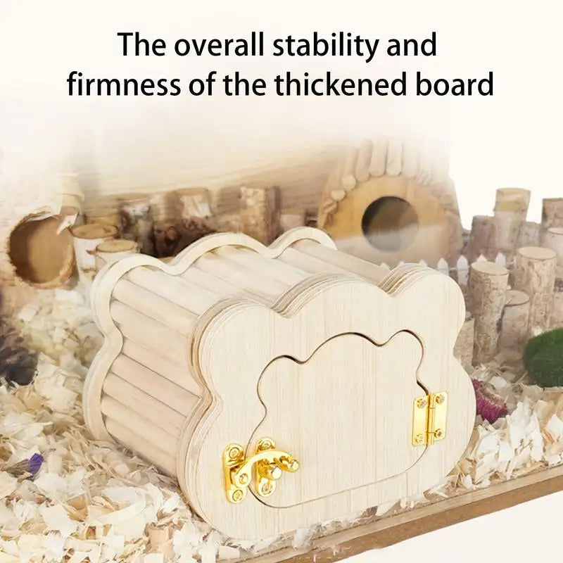Tiny Hamster Wooden House