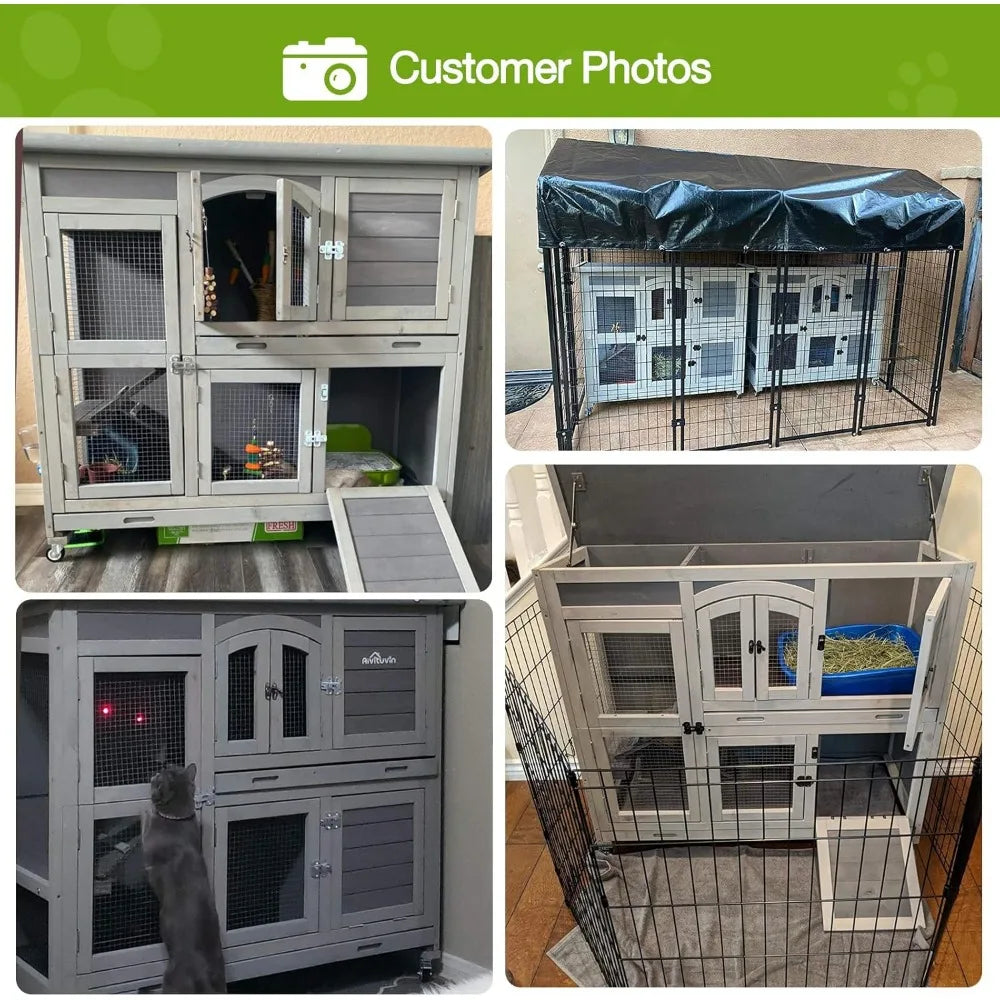 Indoor Outdoor Bunny House Guinea Pig Cage