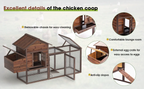 Large Wooden Chicken Coop, 160IN Outdoor