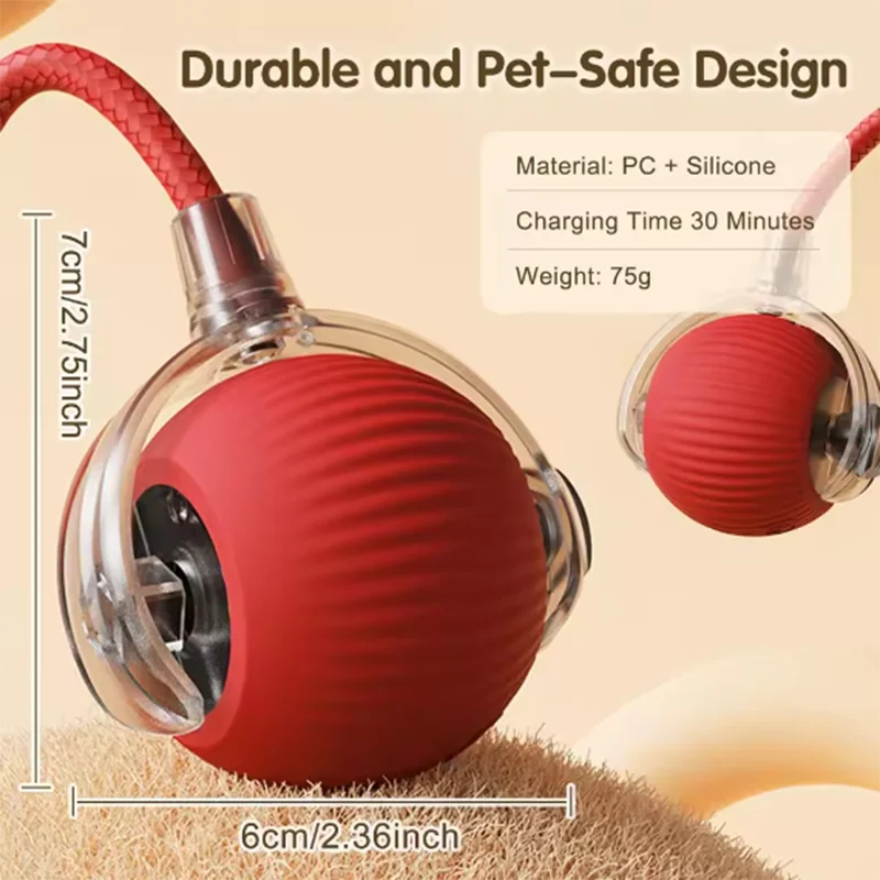 Intelligent interactive cat, dog ball