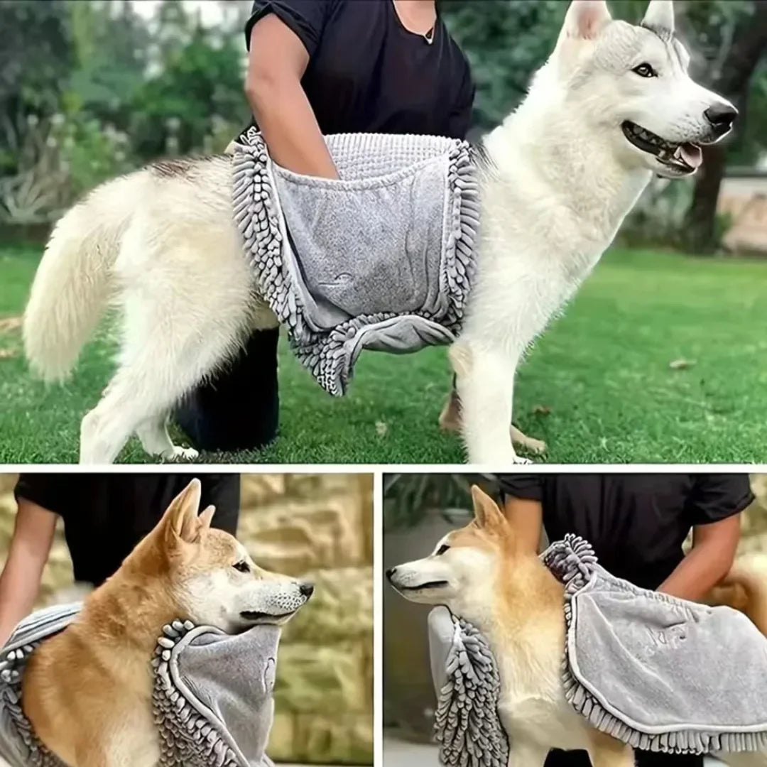 1pc Super Absorbent Pet Bath Towel