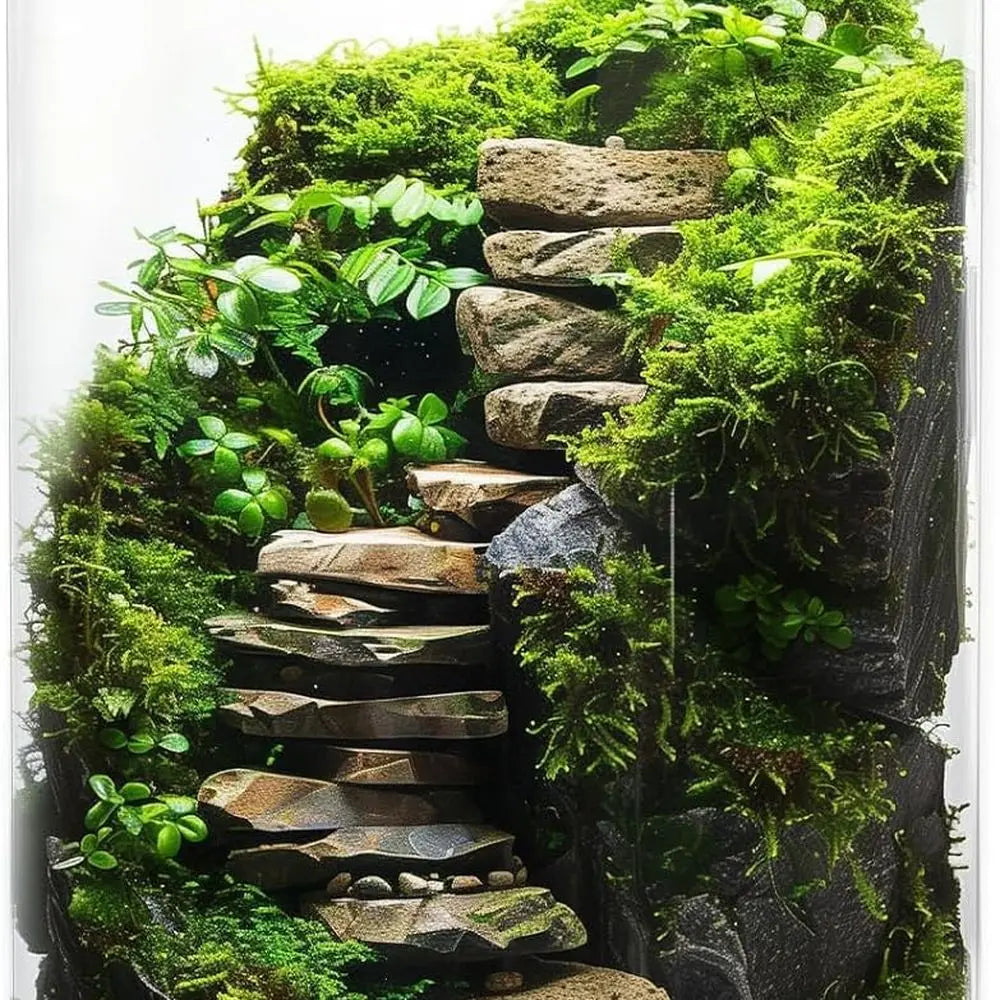 Desktop Glass Terrarium with Grow Light