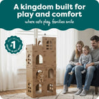 Multi-Level Cardboard Cat House