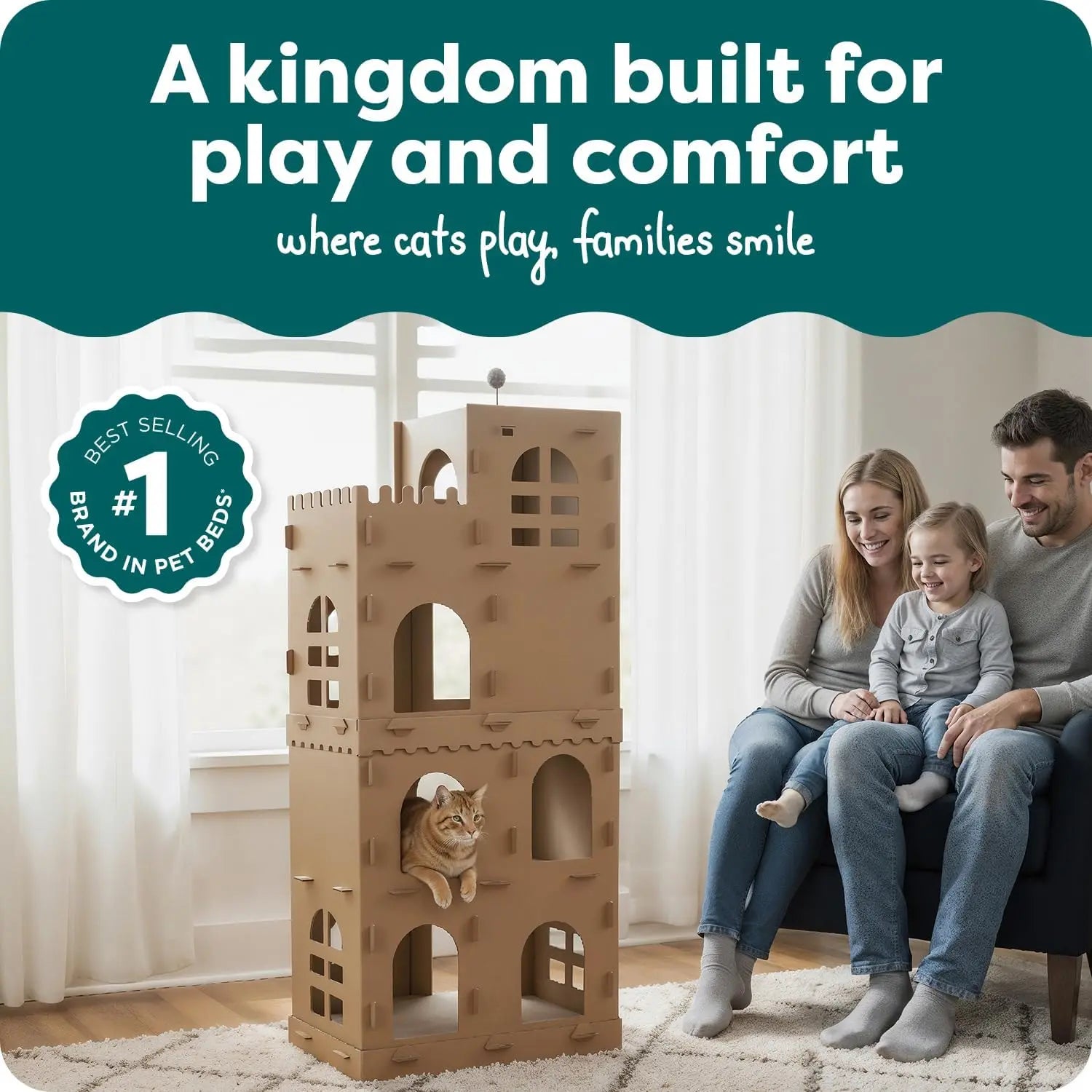 Multi-Level Cardboard Cat House