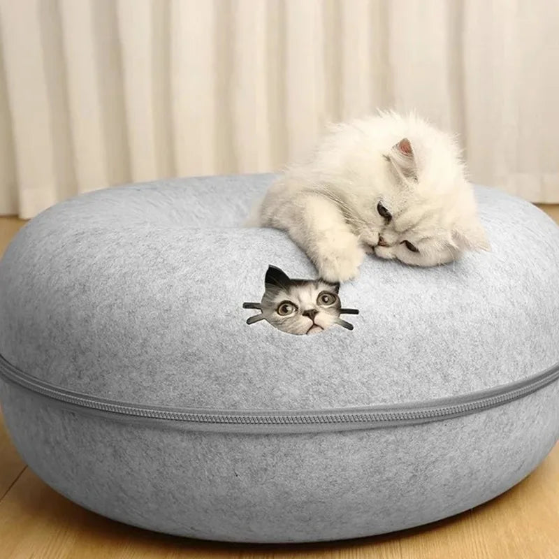 2 in 1 Tunnel for Cats Bed
