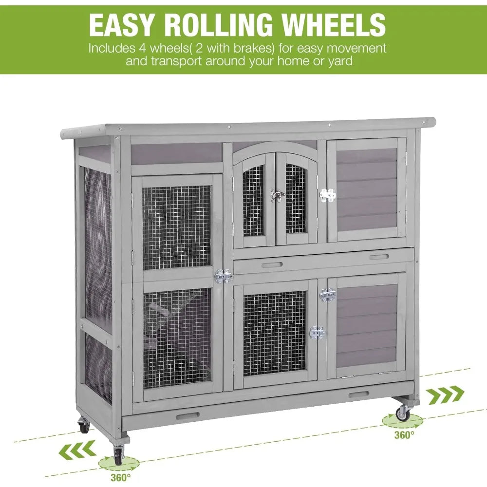 Indoor Outdoor Bunny House Guinea Pig Cage