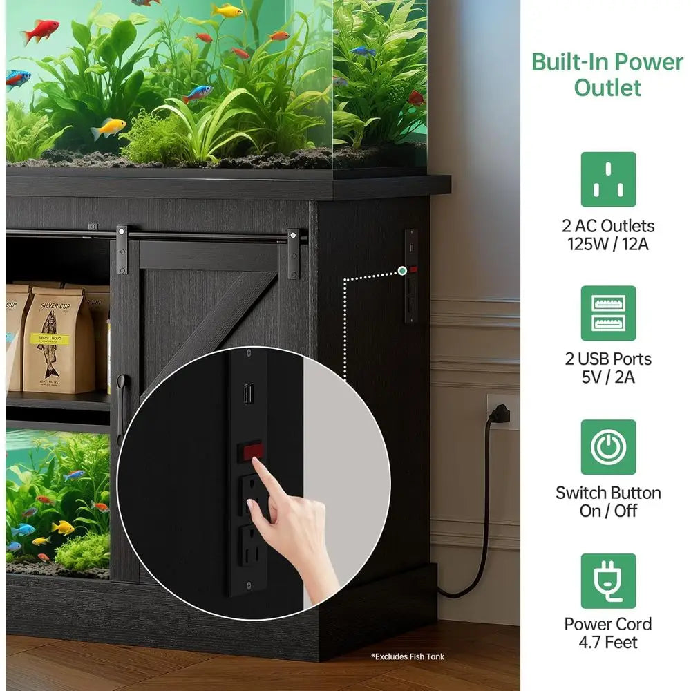 Farmhouse Style Stand with Cabinet