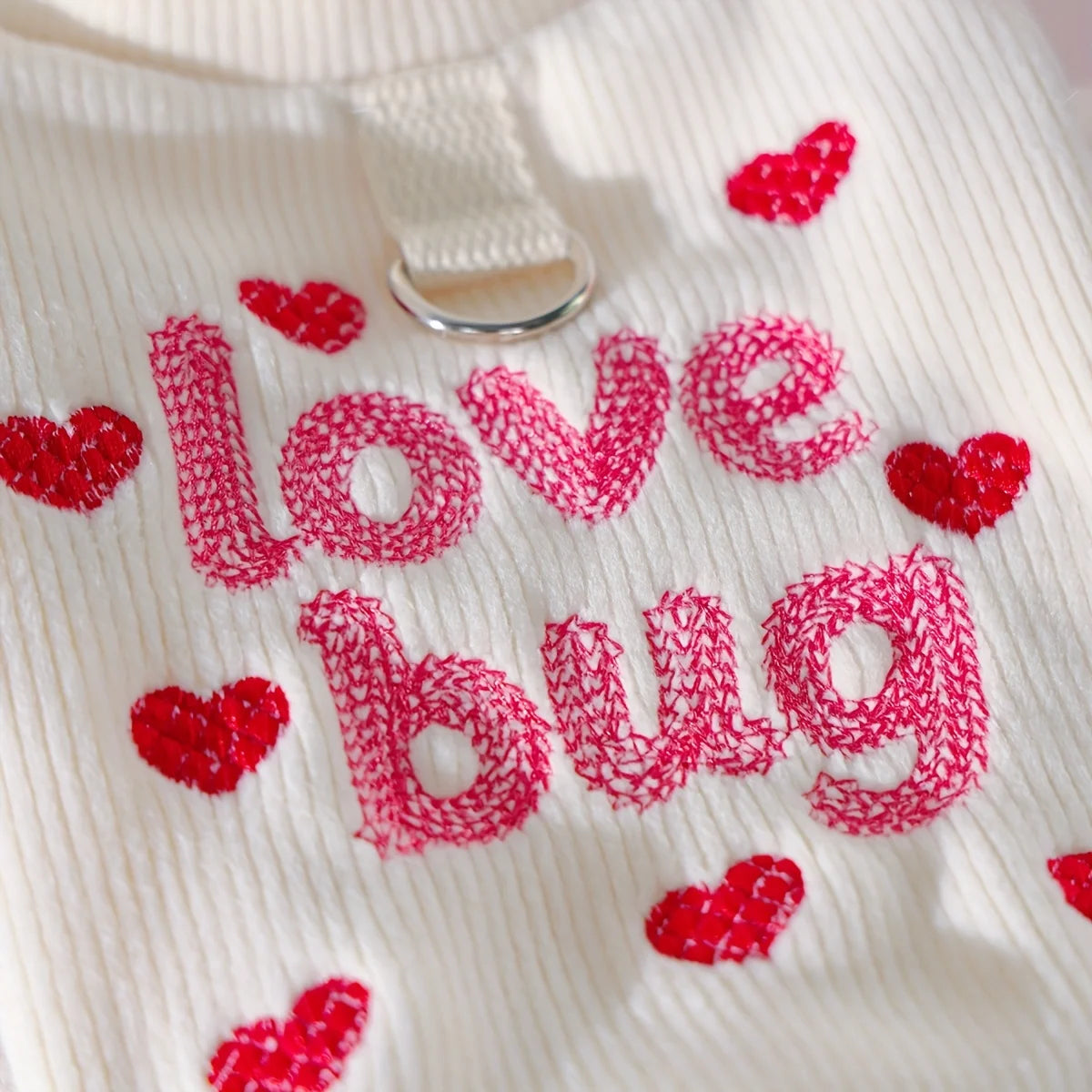 Embroidered Heart Pet Sweatshirt