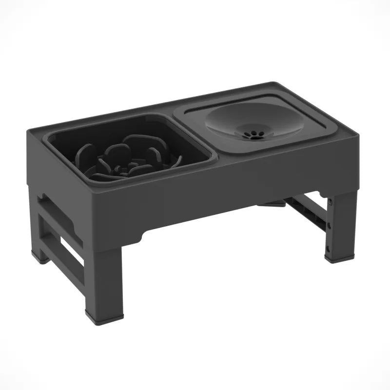 Dog Food Slow Feeder, Water Bowl