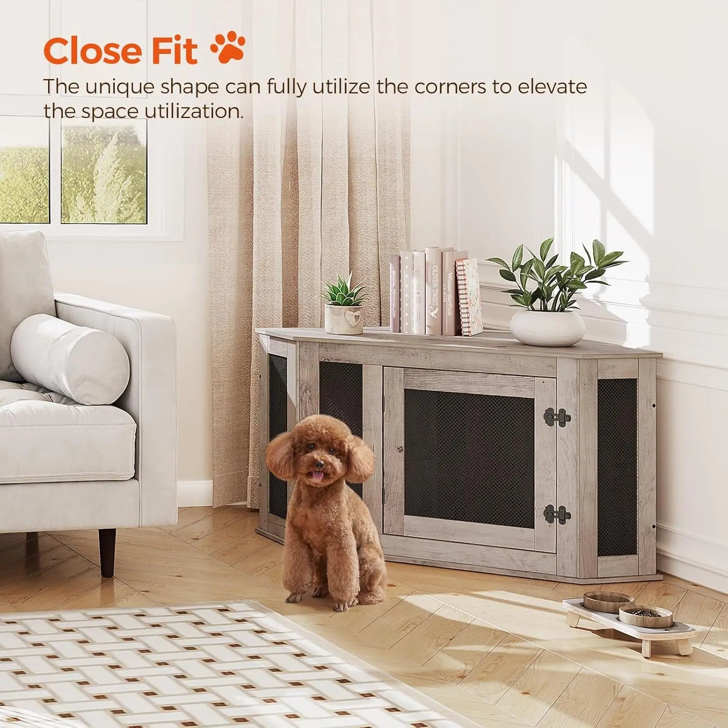 Corner Dog Crate Furniture