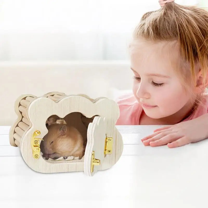 Tiny Hamster Wooden House