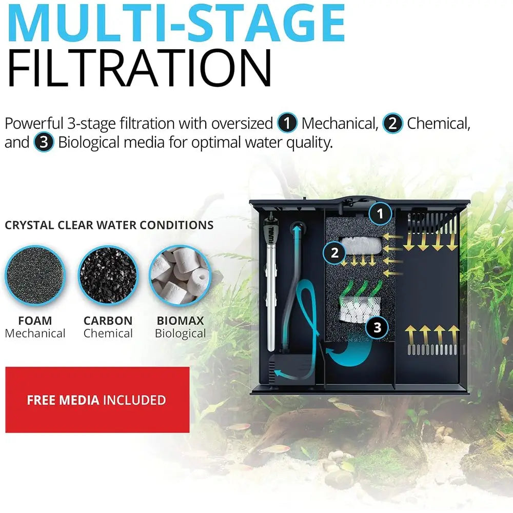 9 Gallon Glass Aquarium Kit