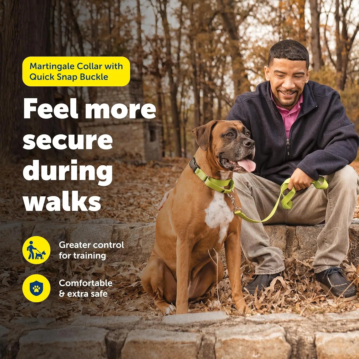 Adjustable Martingale Dog Collar