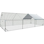 Large Chicken Coop Metal Runs for Yard 20x10x6.56 FT
