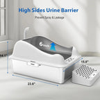 XL Stainless Steel Cat Litter Box