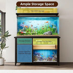 Oak Heavy-Duty 55-75 Gallon Aquarium Stand