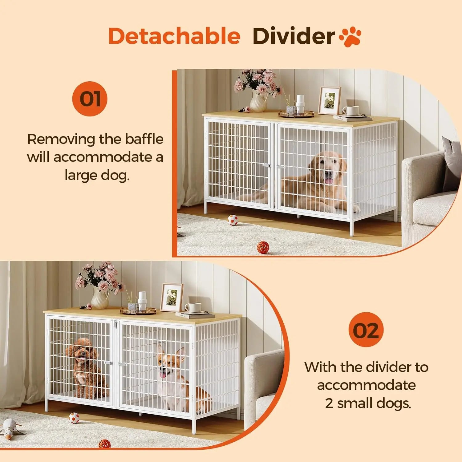 Double Dog Crate Furniture