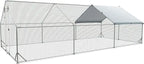 Large Chicken Coop Metal Runs for Yard 20x10x6.56 FT