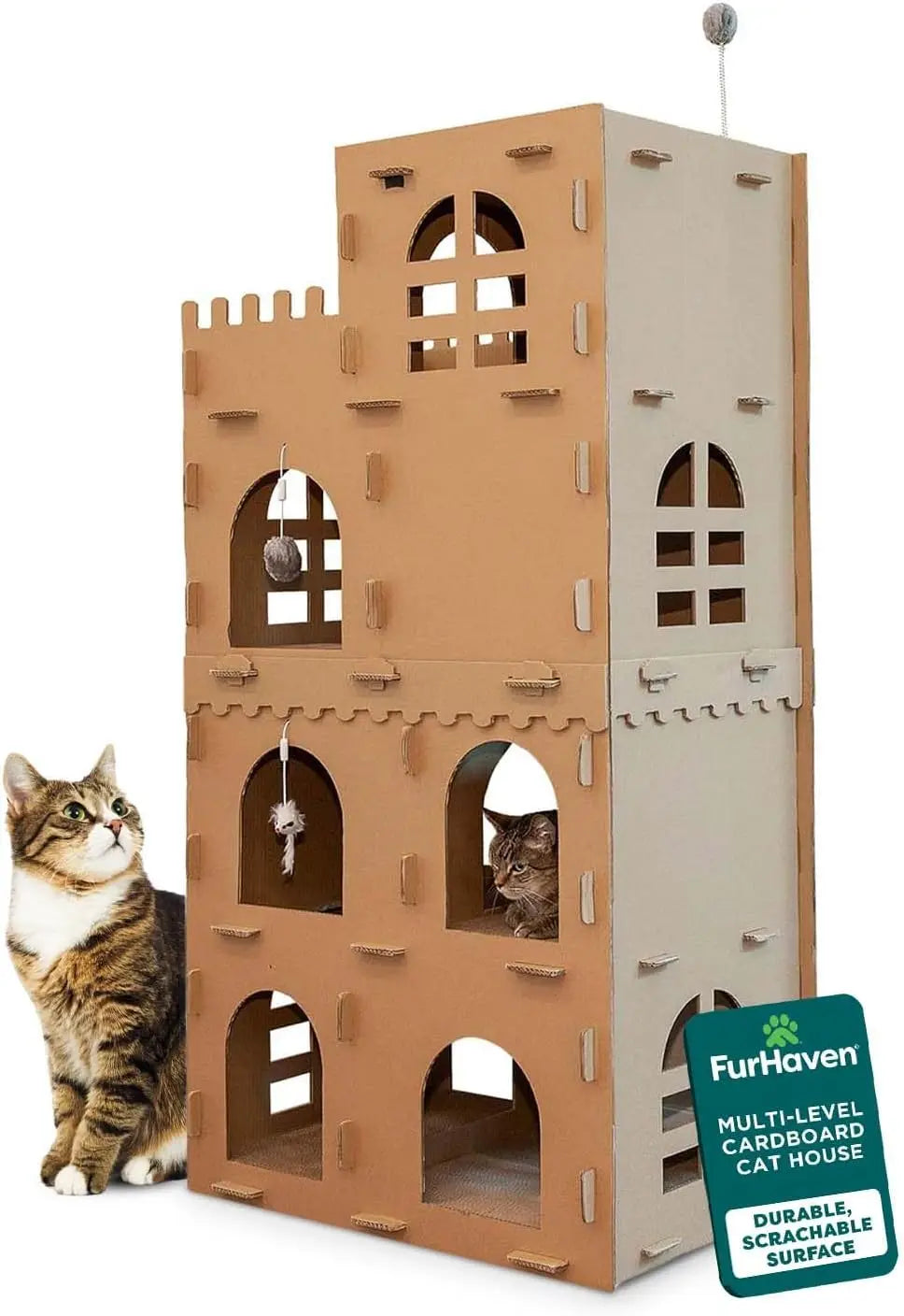 Multi-Level Cardboard Cat House