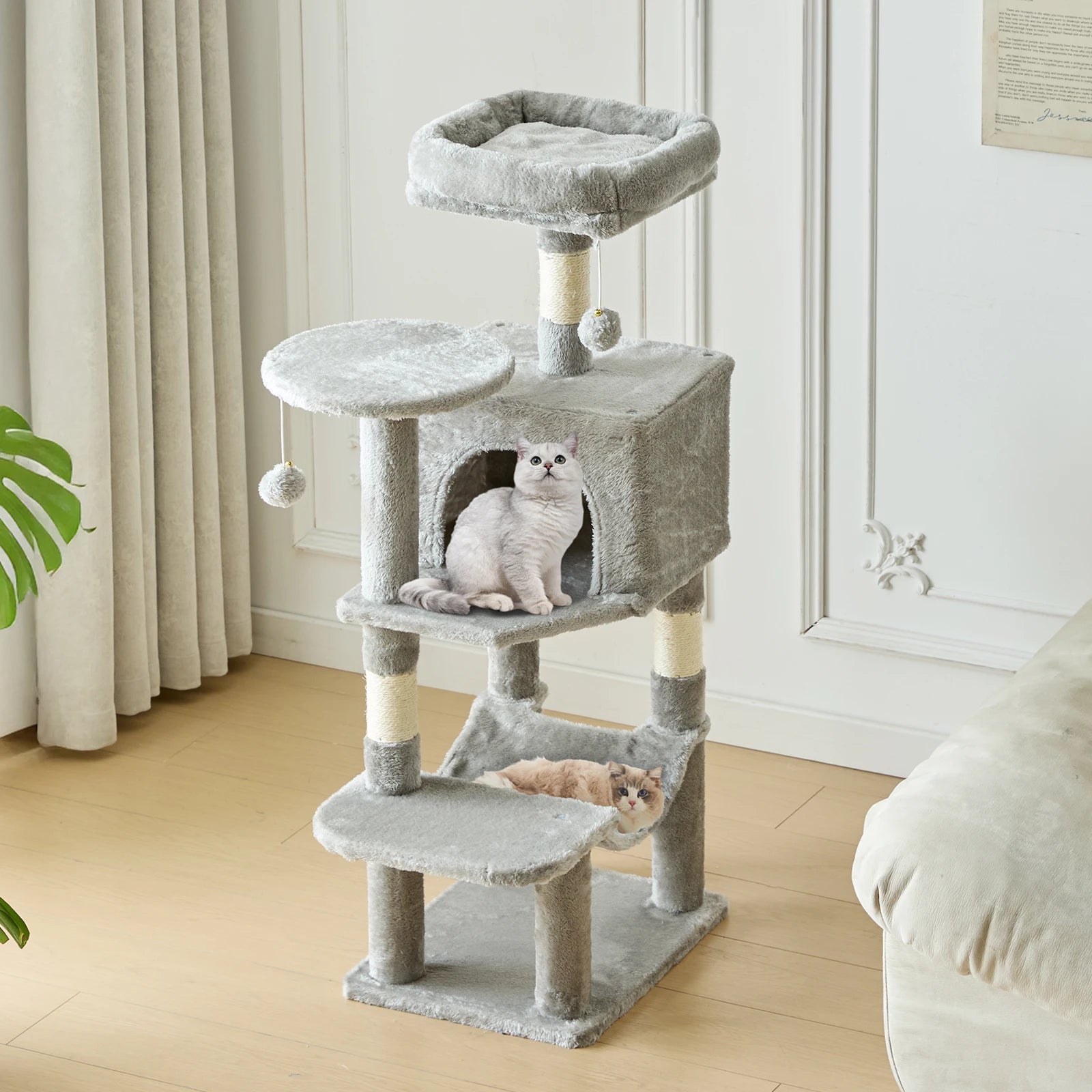 Cat Tree Tall Multi-Cat Climbing Tower