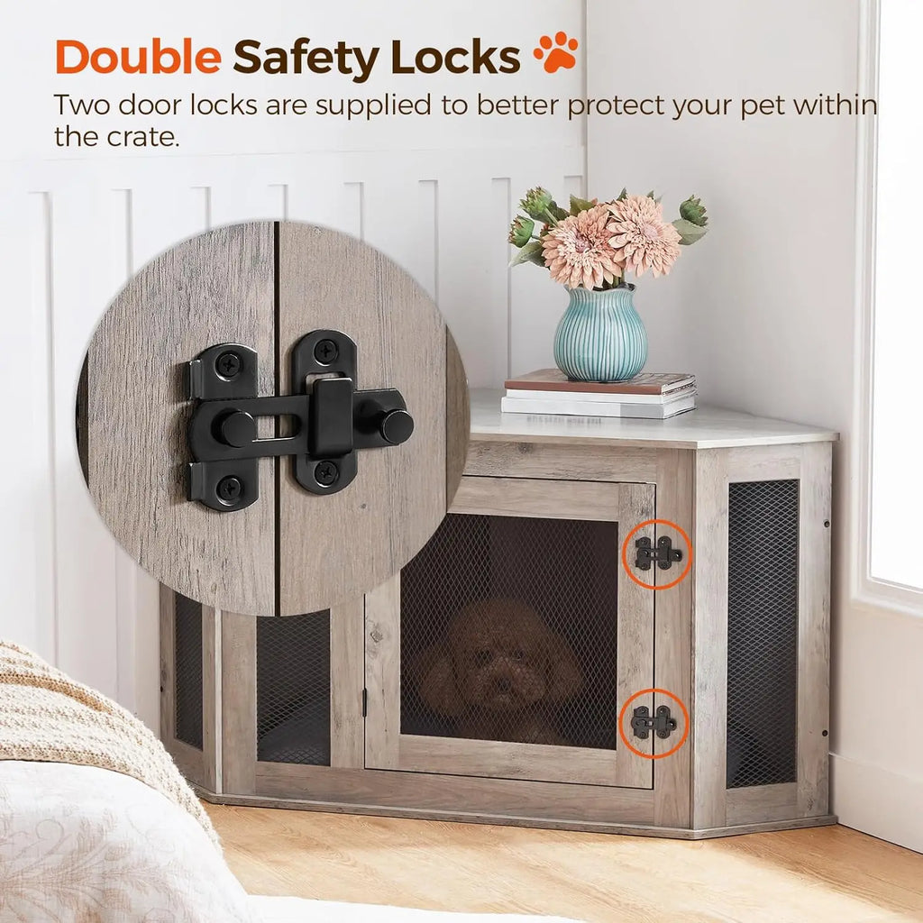 Corner Dog Crate Furniture
