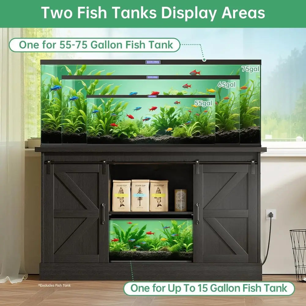 Farmhouse Style Stand with Cabinet