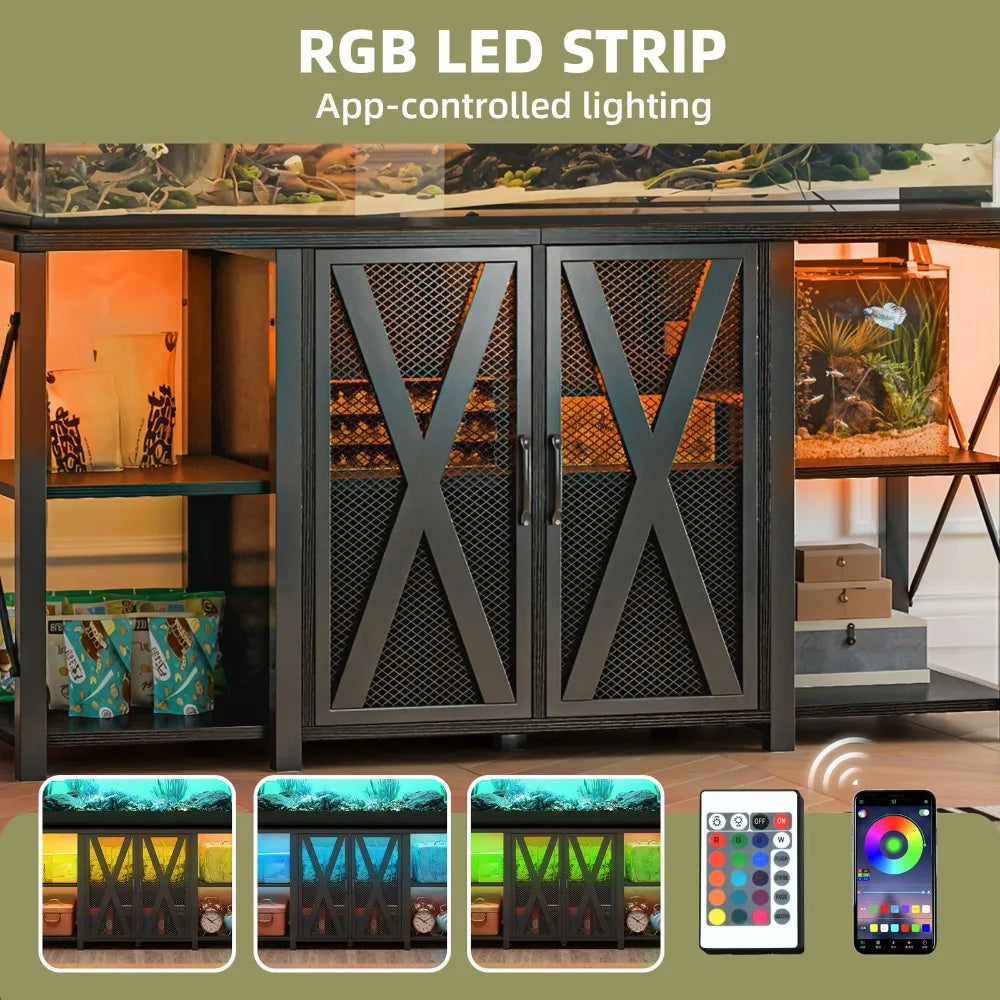 75-120 Gal Fish Tank Cabinet