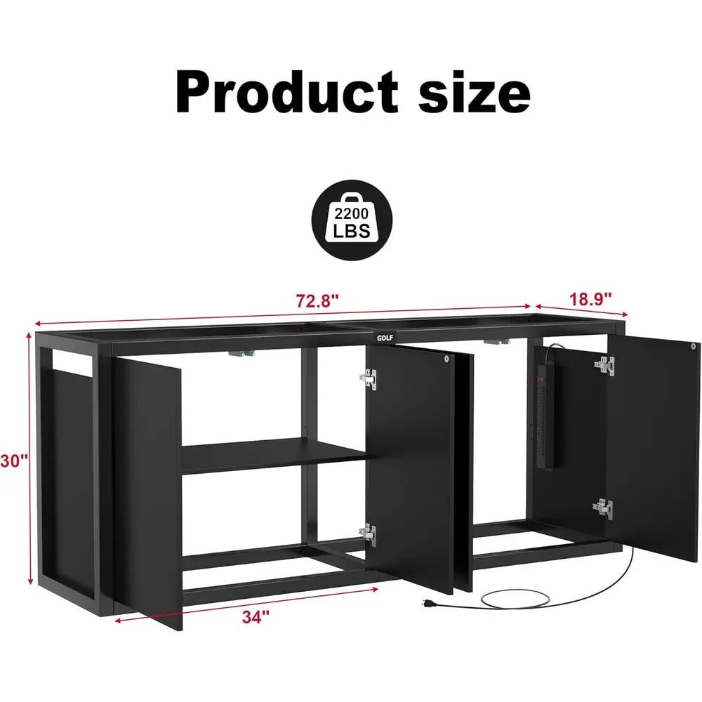 Sturdy Metal Fish Tank Stand