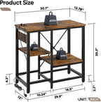 20-37 Gallon Aquarium Stand with Power Outlet, Adjustable Shelves, and 400LBS Capacity for Fish Tank Storage