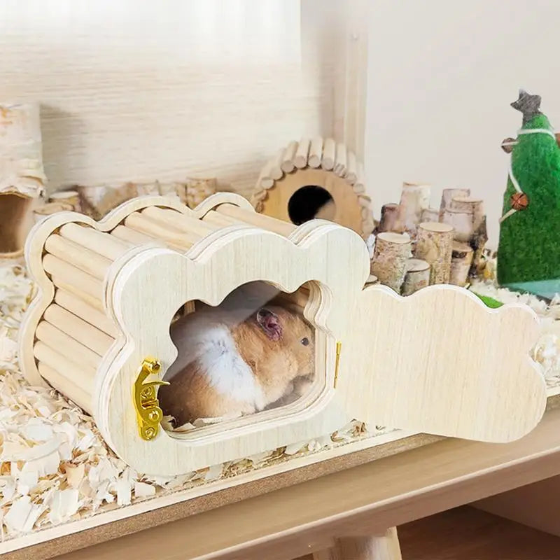 Tiny Hamster Wooden House