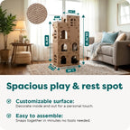 Multi-Level Cardboard Cat House