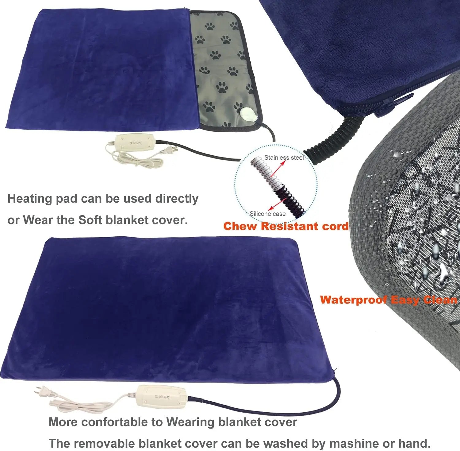Large Waterproof Pet Heating Pad