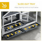 65" Wooden Rabbit Hutch, Guinea Pig Hutch