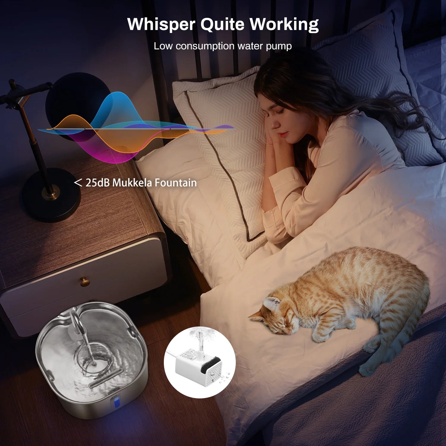 Stainless Steel Cat Water Fountain