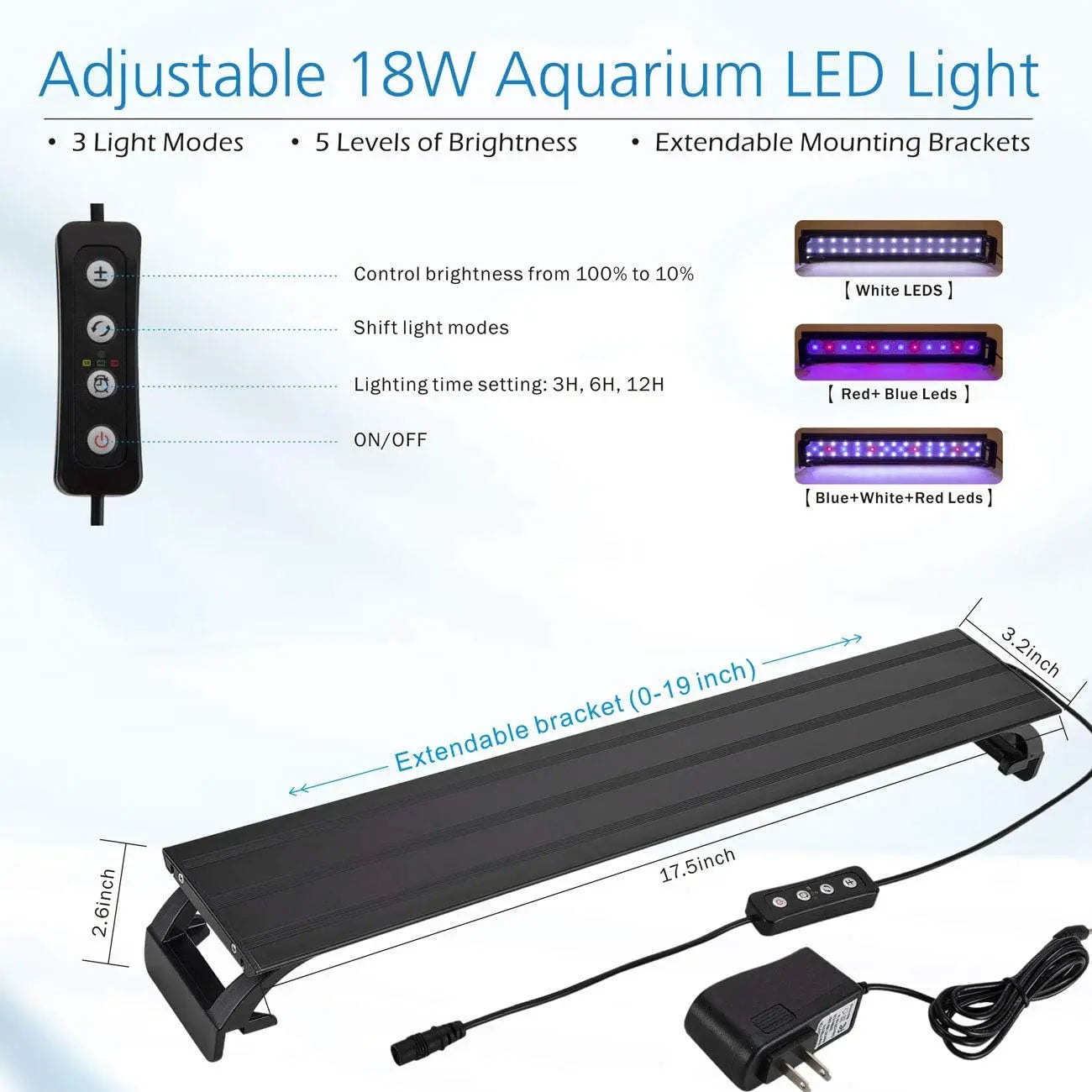 LED Glass Aquarium Kit